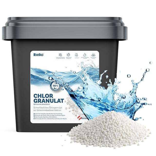 Granulato di cloro a scioglimento rapido BELKO in confezione da cinque chilogrammi