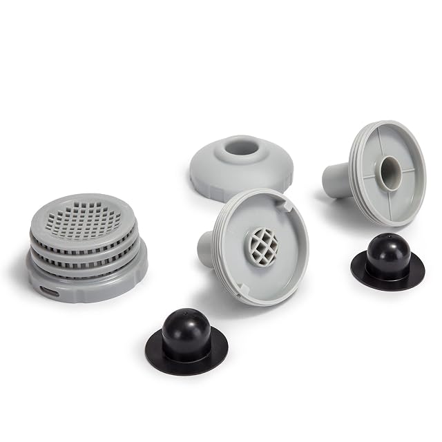 Kit di raccordo da vasca Intex grigio da Ø 32 mm, per l’ingresso della circolazione dell’acqua
