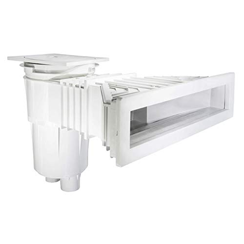 Skimmer incassato Fluidra AstralPool con coperchio quadrato, dimensionato per una parete di vasca in calcestruzzo