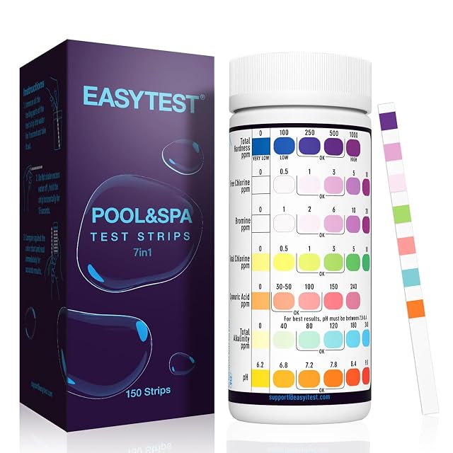 Strisce reattive 7 in 1 EASYTEST per vasca e spa, 150 in un flacone